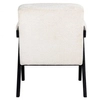 Minimalistyczny fotel z podłokietnikami Cooper S4706 WHITE Richmond Interiors nowoczesny biały