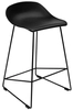 Krzesło barowe ROLF PC-148A czarne 66 cm - polipropylen