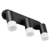 Ścienna lampa punktowa Sonaya LP-2803/3WS BK do salonu czarny biały