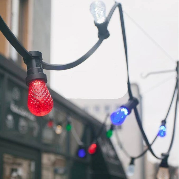 Żarówka LED 1W E27 niebieska do łańcuchów świetlnych