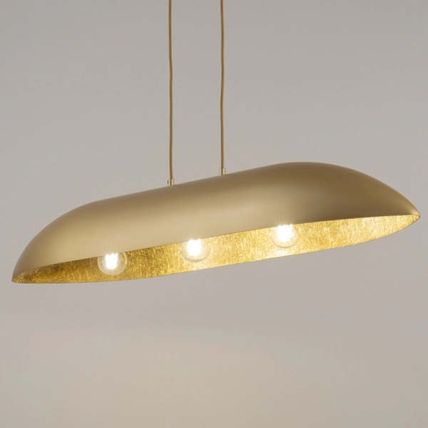 Kuchenna lampa wisząca nad stół Gondola L 40640 Sigma z żywicy złota