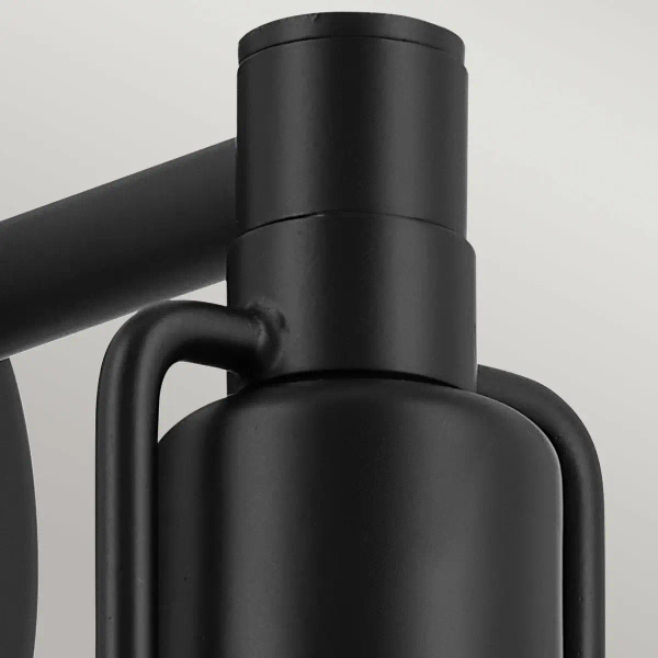 Lampa wisząca/ścienna/sufitowa Niva KL-NIVA-1W-1P-BK metalowa biała czarna