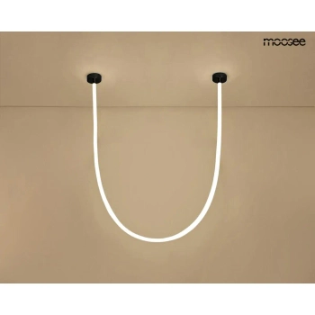 Lampa wisząca LASSO biała czarna MSE15011004422 45W 3000-4000K CCT wąż LED