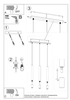 Wisząca lampa nowoczesna SL.0959 kaskada do jadalni biała