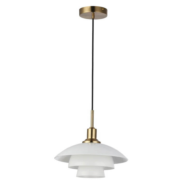 Salonowa lampa wisząca Retro ABR-GRAMI Abruzzo zwis metalowa biała