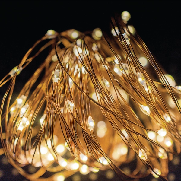 Girlanda solarna Micro EKO0624 LED 0,06W 3000K IP44 15m czarna