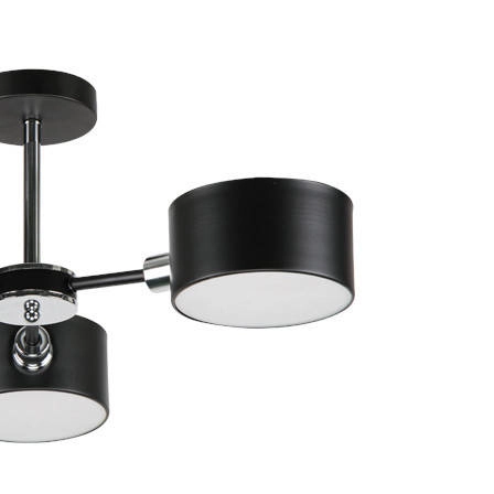 LAMPA sufitowa 3020/3 BL 8C Elem abażurowa OPRAWA molecular czarna chrom