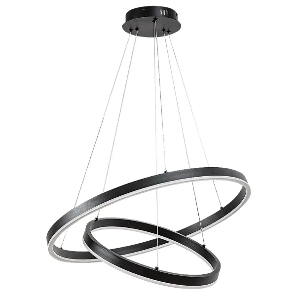 Wisząca ledowa lampa do salonu Isaure 72305 LED 80W 3000-6500K czarny