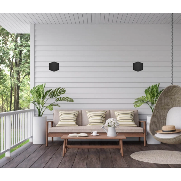 Nowoczesny kinkiet zewnętrzny Bari cube LED 10W czarny