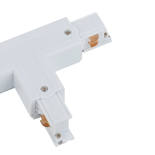 T-ŁĄCZNIK szynoprzewodu uziemienie wewnętrzne - prawe 8241 Nowodvorski do 3-fazowej szyny natynkowej 230V biały