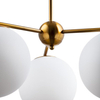 Salonowa lampa wisząca Venus ST-5026-3 BRASS Step szklane kule mosiądz