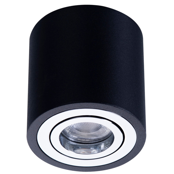 Kierunkowa lampa sufitowa Brant AZ2929 okrągła czarna chrom