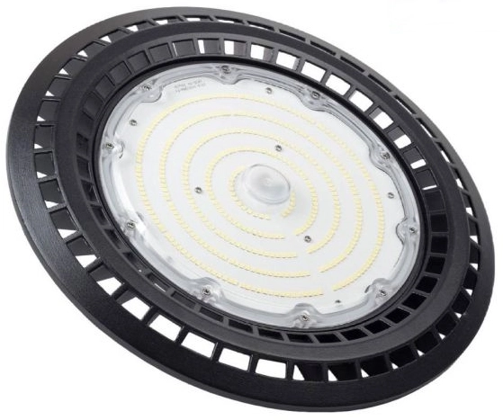 Lampa przemysłowa LED HBJ100NW 100W okrągła czarna