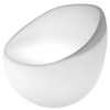 Owalny fotel tarasowy Comfy ES-SF001 Step LED 5W RGBW IP65 biały