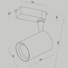 1-fazowa lampa sufitowa Vuoro TR003-1-10W3K-S-B LED 10W 3000K czarny