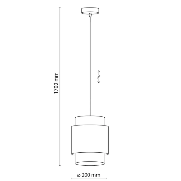 Ekologiczna lampa wisząca ratanowa Boho 6528 TK Lighting biała słomkowa