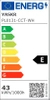 Lampa wisząca nad stół Sigi PL0131-WH Yaskr LED 43W 3000-6000K listwa biała