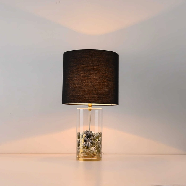 Stołowa lampa dekoracyjna Sunflower LP-818/1T BK czarny złoty