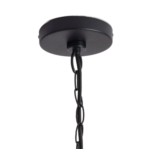 Wisząca lampa na taras Finto ABR-LWZIP44-D IP44 czarna drewniana