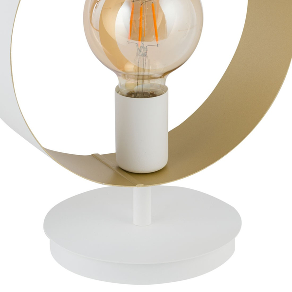 Nocna lampka nowoczesna HOOP 50282 Sigma minimalistyczna stołowa biała