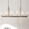 Geometryczna lampa wisząca QN-KIMROSE10-PN szkło nikiel