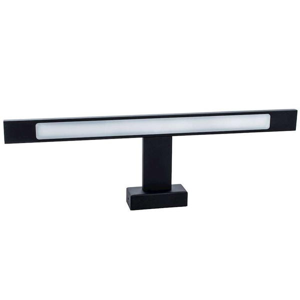 Kinkiet LAMPA ścienna SHINE ML4379 Milagro łazienkowa OPRAWA listwa LED 7W 4000K nad lustro IP44 czarna