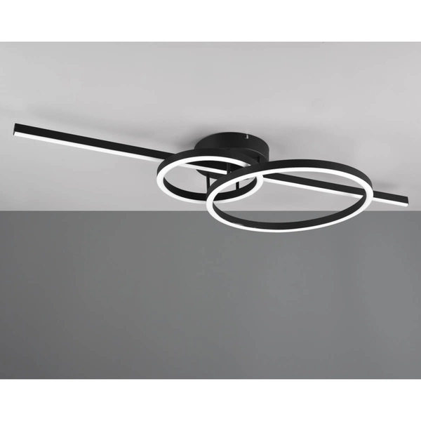 Okrągła lampa sufitowa pilot MONTILLA 643010332 LED 54W 2700-6000K czarny