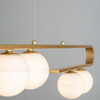 Nowoczesna lampa Perez LE41748 szklane kule balls złota