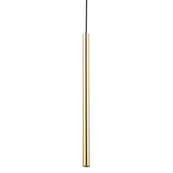 Lampa wisząca do jadalni Sopel 40737 Sigma podłużna tuba czarna złota
