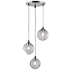 Loftowa LAMPA wisząca CLOONEY R30073054 RL Light skandynawska OPRAWA szklane kule ZWIS kaskada przydymiona chrom