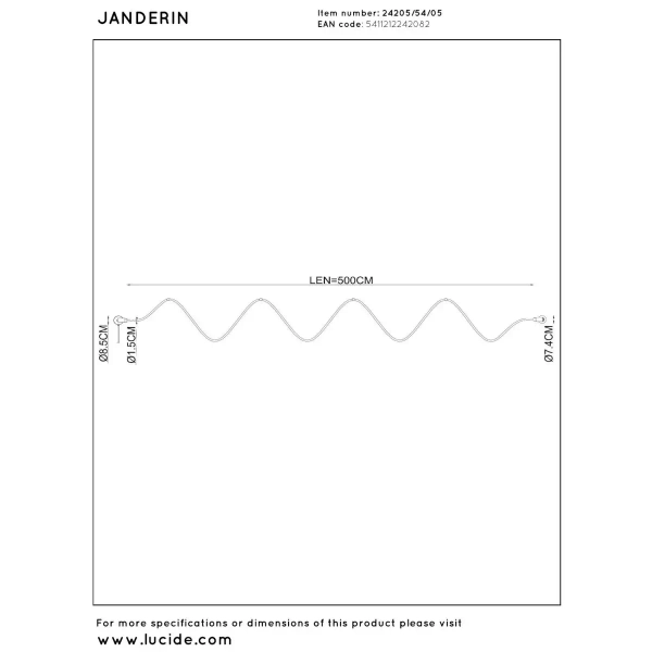 Ścienny kinkiet Janderin 24205/54/05 LED 48W 2200-3300K czujnik ruchu złoty