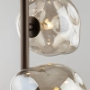 Potrójna wisząca lampa Lava Brown 11036 szklane kule brązowy