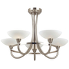 Lampa sufitowa CAGNEY-5SC Endon szklane kielichy satynowy chrom białe