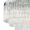 Kryształowy plafon Logan LOG5408 glamour okrągły chrom
