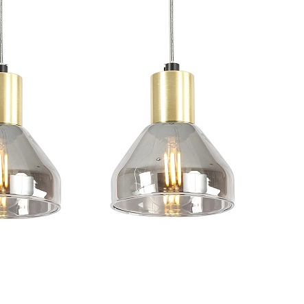 Industrialna lampa wisząca GREGORY 33-79008 szklana loftowy przydymiony