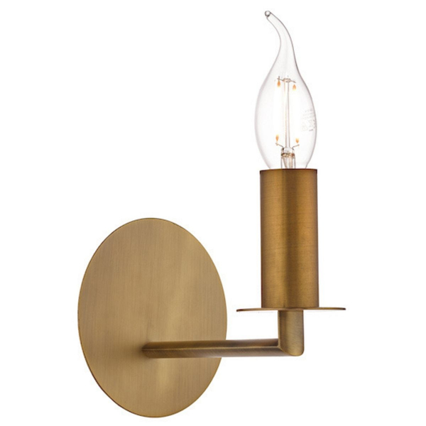 Lampa ścienna do jadalni Tyler TYL0763 Dar Lighting retro brązowa