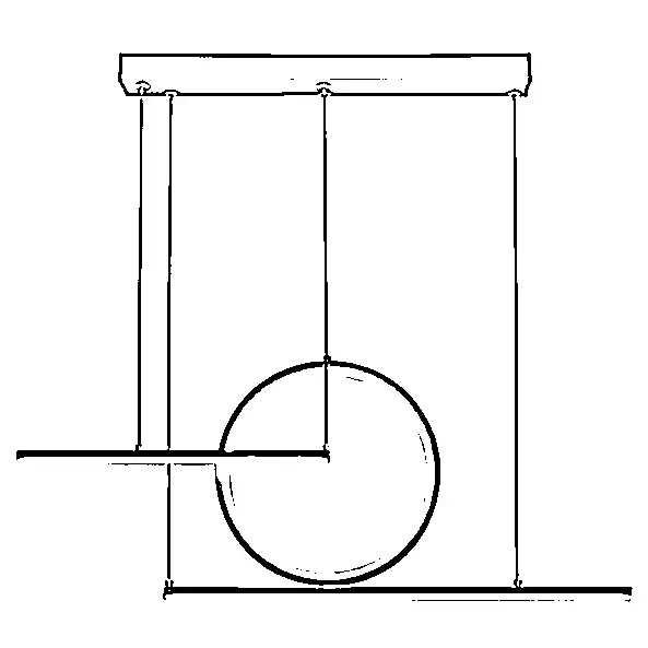 Lampa wisząca do salonu FORMA CGFORM190 LED 20W 3000-6000K czarna