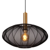 Lampa wisząca nad stół Corina 03447/52/30 klosz siatka czarna złota
