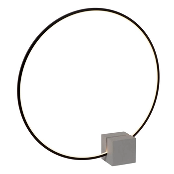 Ringowa lampka stołowa CIRKELIS 05555/24/30 LED 24W 3000K czarny biały
