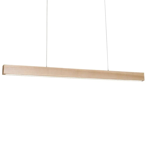 Liniowa lampa wisząca TIMBER MLP568 LED 18W 3000K do jadalni drewniana