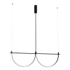 Lampa wisząca nowoczesna VICTORIA czarna P0688 1xLED 40W 3000K linki