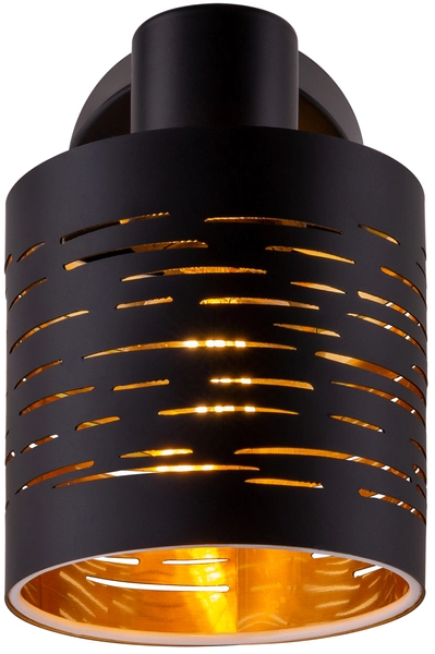 Ścienna lampa regulowana Tunno 15342- 1 czarna złota