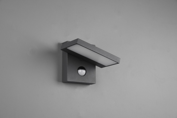 Regulowana LAMPA elewacyjna HORTON 226369142 Trio metalowa OPRAWA ogrodowa LED 8W 3000K outdoor IP54 grafitowy