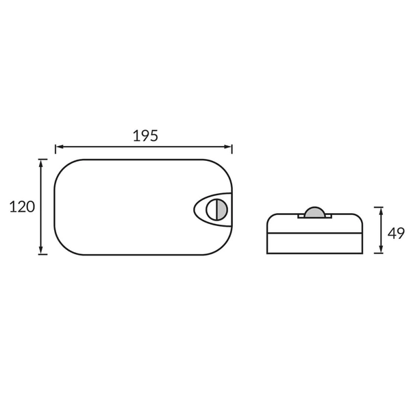 Kinkiet z czujnikiem ruchu ABEL 4354 LED 15W 3000-6500K IP54 biały