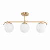Sufitowa lampa Milano ABR-LW3XE27M Abruzzo bańki do salonu złota biała