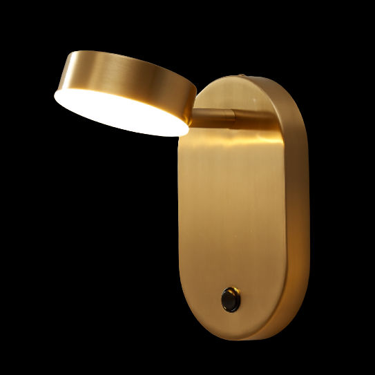 Oprawa ścienna CGSPOTW1 sypialniana metalowa LED 12W 3000K mosiądz OUTLET