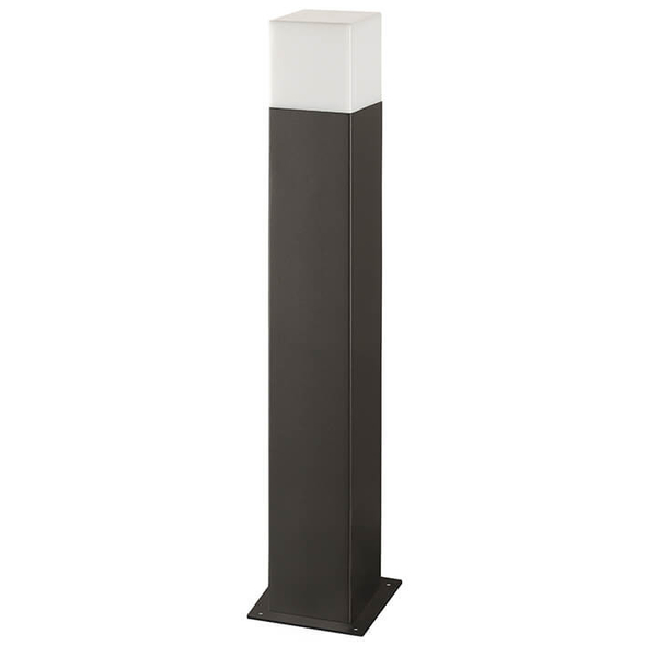 Zewnętrzna LAMPA stojąca NEW YORK 304629 Polux metalowa OPRAWA ogrodowy słupek outdoor IP44 grafitowy biały