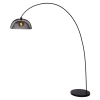 Łukowa lampa podłogowa MESH 30773/01/30 Lucide do czytania czarny