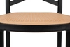 Barowe krzesło KH010100234 z ażurowym siedziskiem czarne