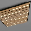Sufitowa lampa sterowana pilotem Q-AKUSTIK brązowa 6423-79 1xLED 35W 2700-5000K kwadratowa